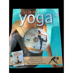NEW Simply Yoga Box Set 30 Min DVD & 64 Page Full Color Book Workout